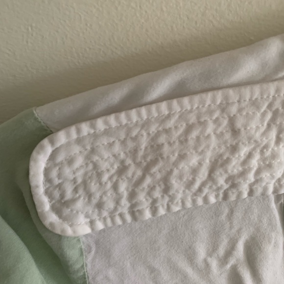 Twelfth street by Cynthia Vincent green white blouse button down top l small - Picture 3 of 7